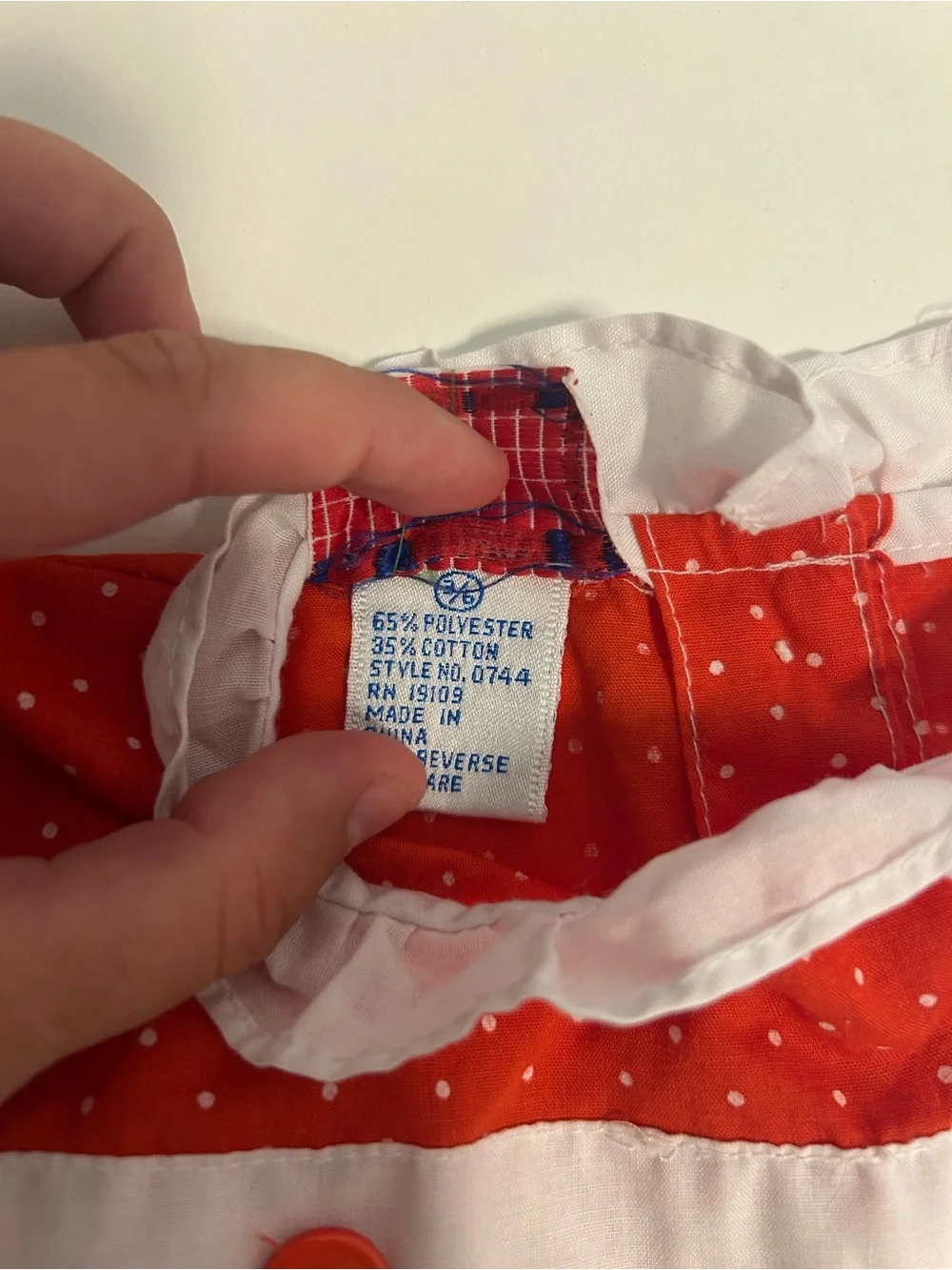 Vintage Strawberry Appliqué Baby Dress